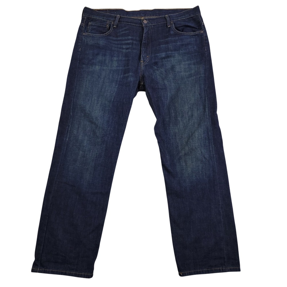 Levis 569 Jeans Mens 36x32 (Fits 40x32) Blue Loose Straight Dark Wash Denim